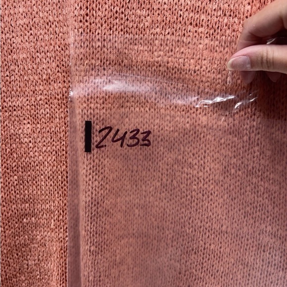 ODDY Women's V-Neck Sweater in Warm Rust - Picture 10 of 10